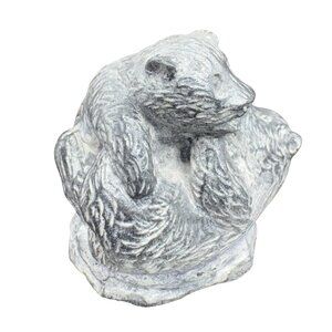 The Wolf Sculptures Two Bear Cubs Hand Made In Canada A Wolf Original Soapstone